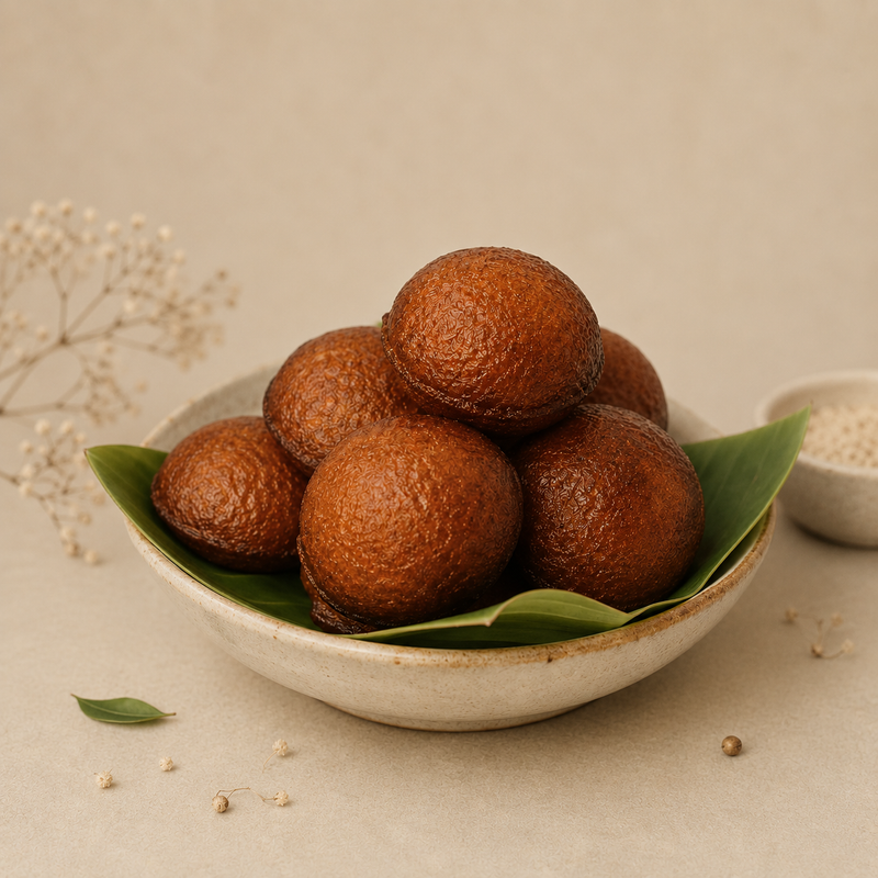 Unniyappam cooking in an appam pan