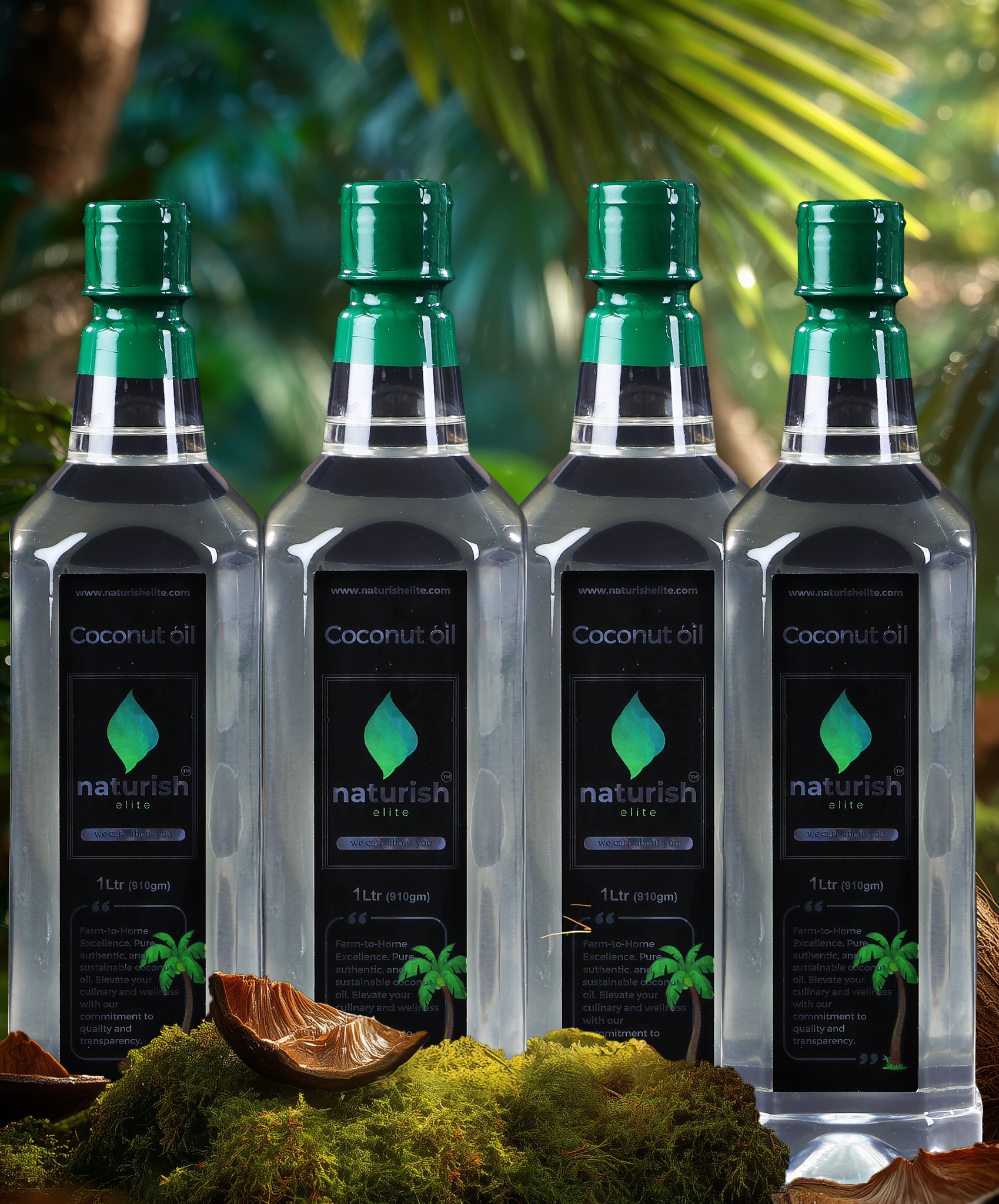 Elite Coconut Oil-1L X 4