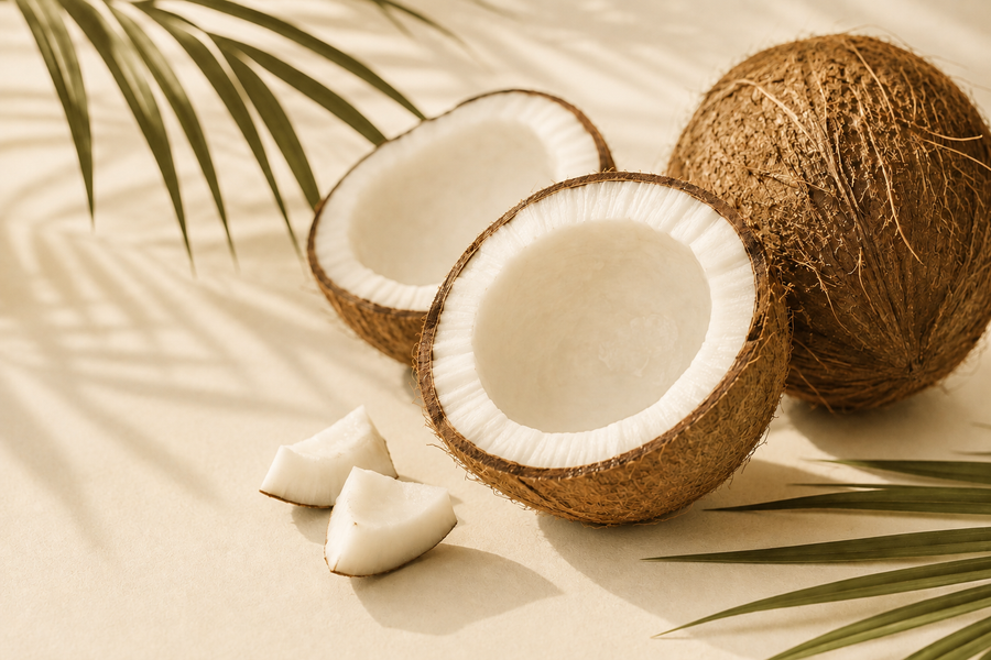 Two coconut oils compared side by side