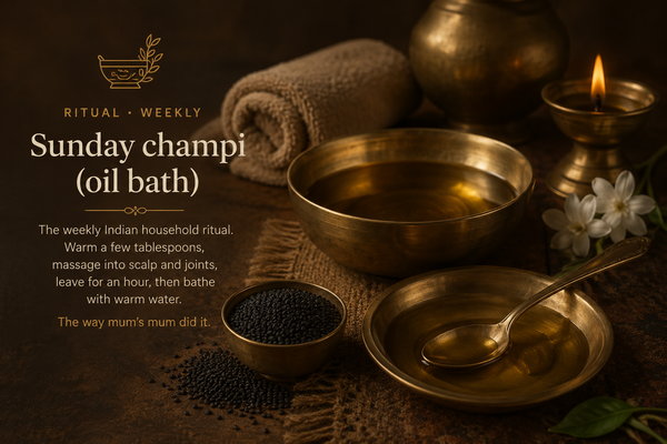 Sunday champi (oil bath)