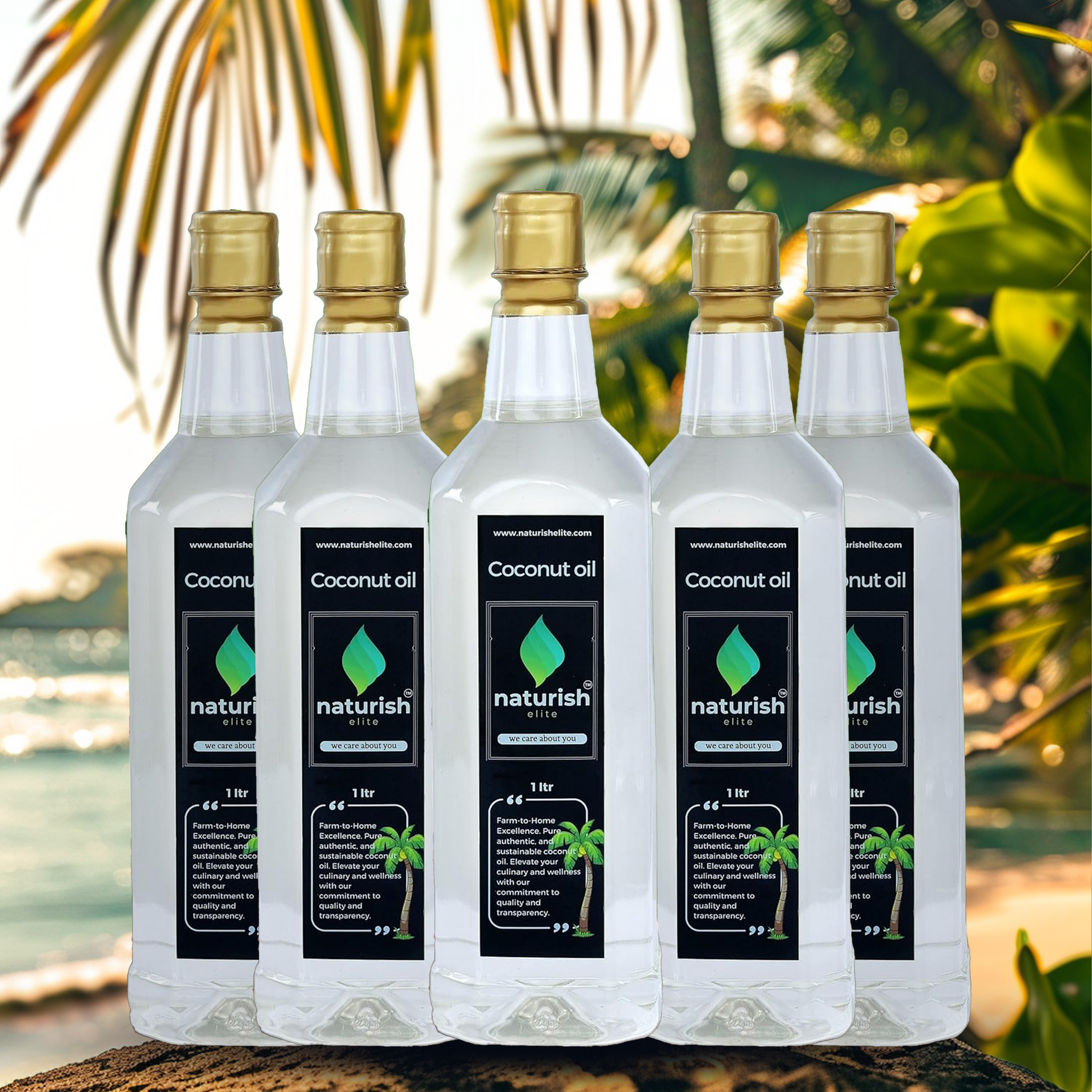 Elite Coconut Oil-1L X 5