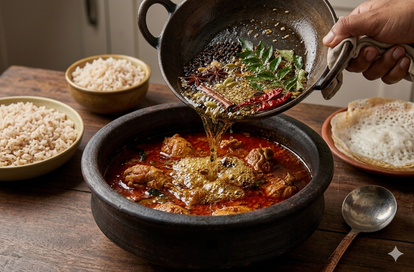 Chettinad Chicken Tempering