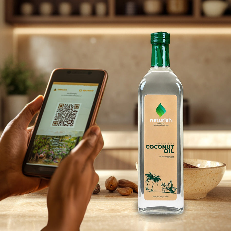 Scanning the batch code on a bottle
